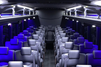 La Habra Charter Bus Interior