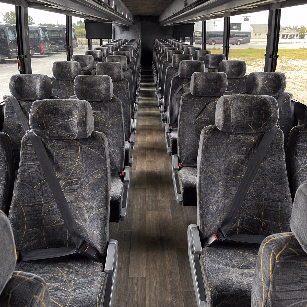 la habra charter bus interior