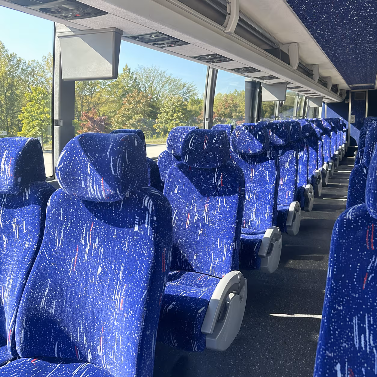 la habra charter bus rental interior