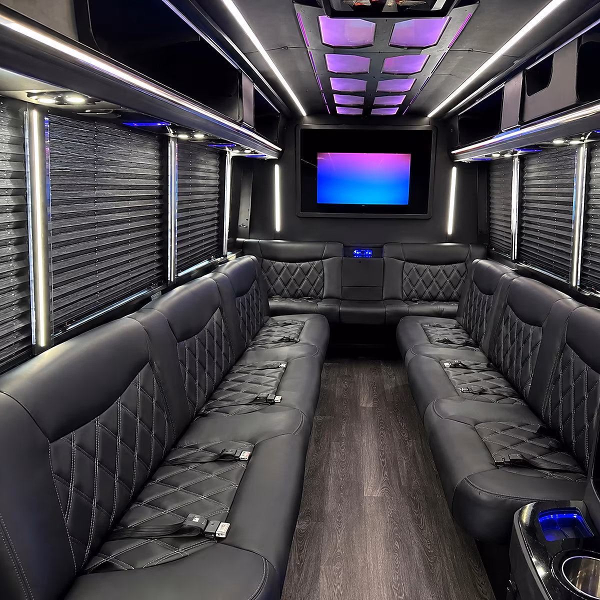 la habra party bus rental interior